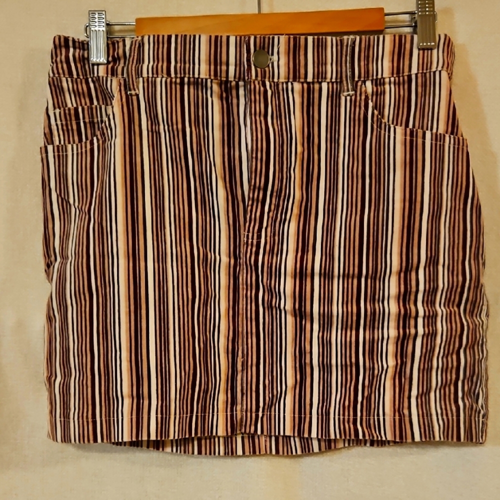 F21 Velour Mini Skirt